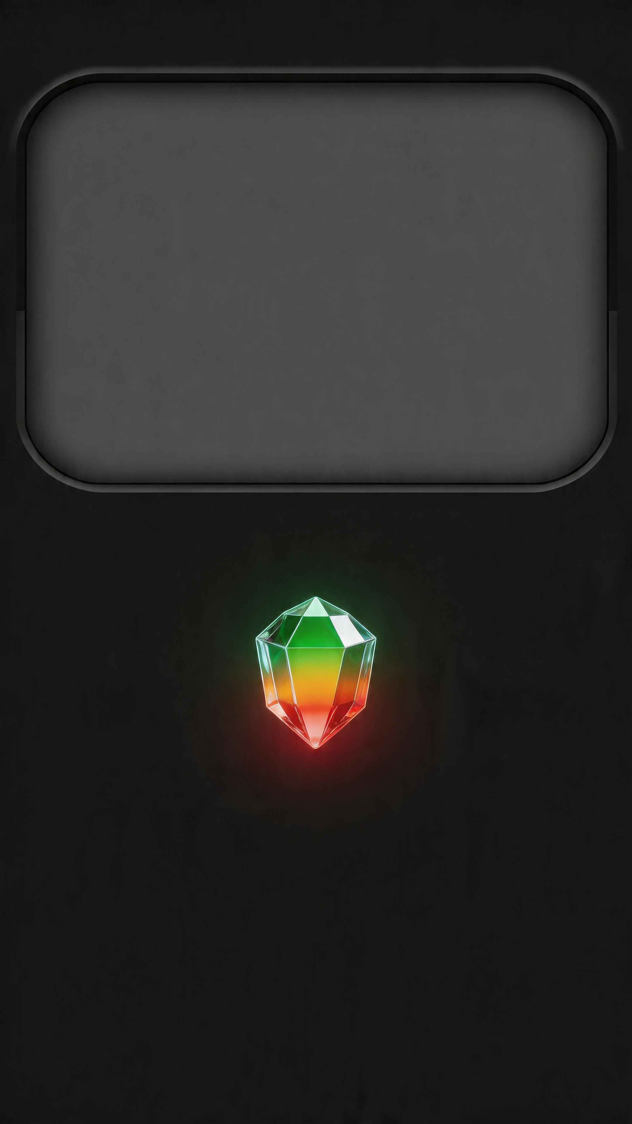 Glowing Prism Crystal Minimalist - 4K Wallpaper