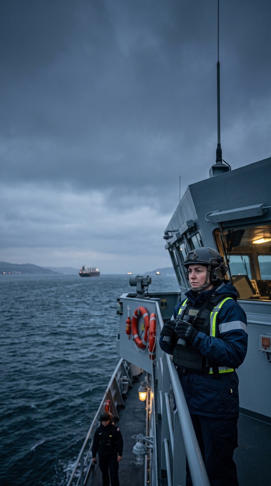 Guardian Maritime Security Officer - 4K Wallpaper
