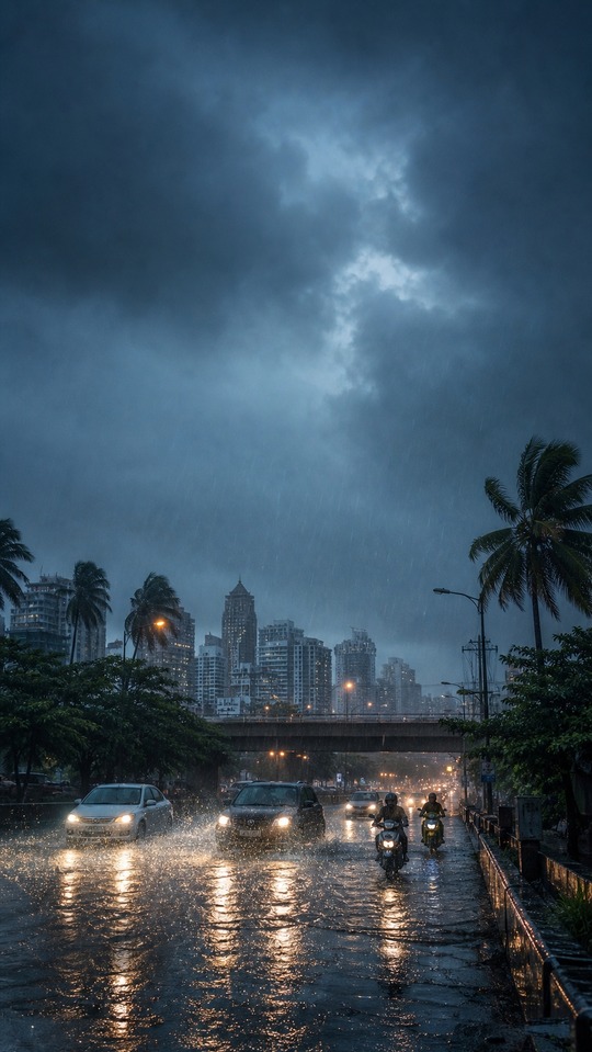 Varsha Ciudad Lluviosa Monzón - Fondo para Celular 4K