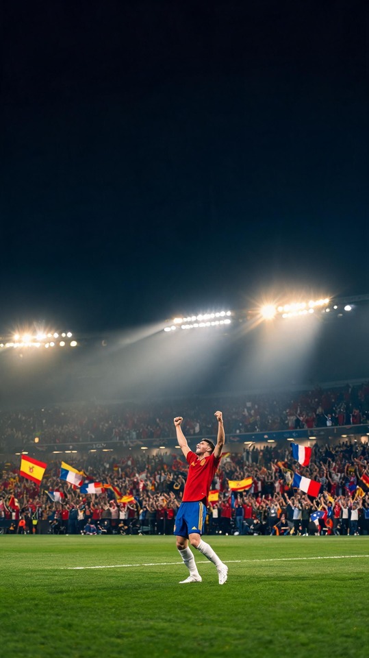 FIFA World Cup Spain Victory - 4K Phone Background