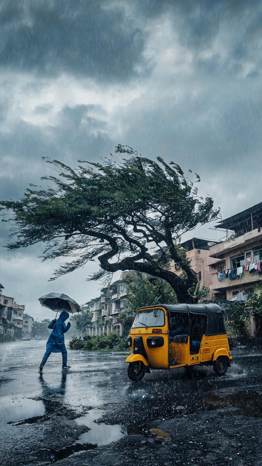 कल क म सम (India Monsoon Rain) - 4K Phone Wallpaper