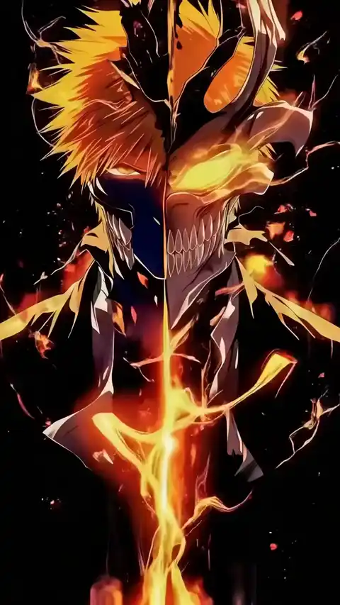 Ichigo Kurosaki Hollow Mask - Anime Moving Background