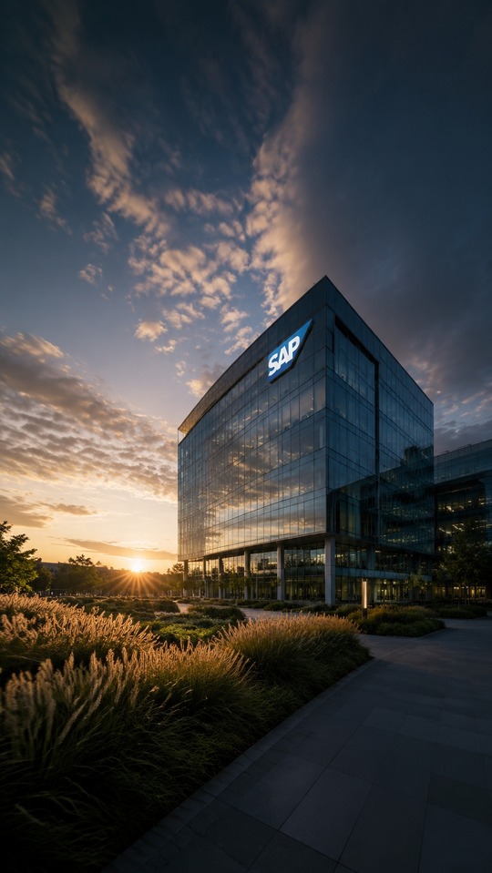 SAP Aktie Corporate Architecture - 4K Wallpaper