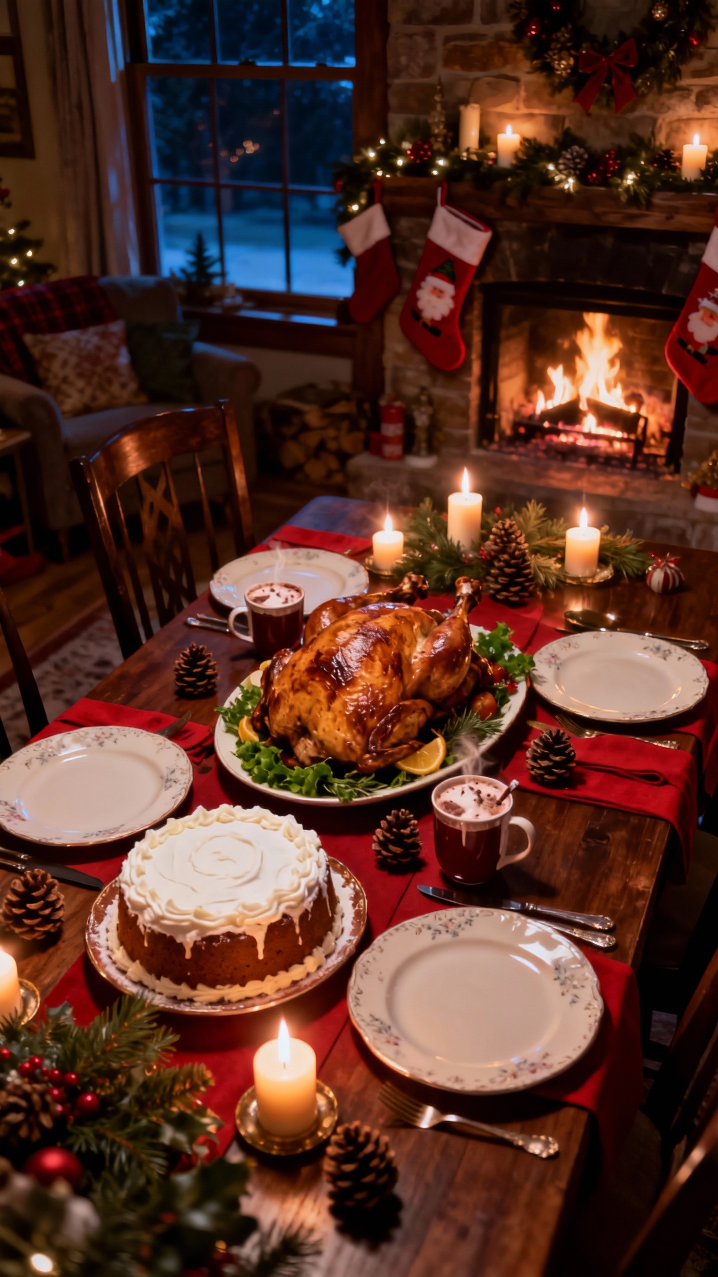 Banquete de Navidad - Fondos de Pantalla 4K