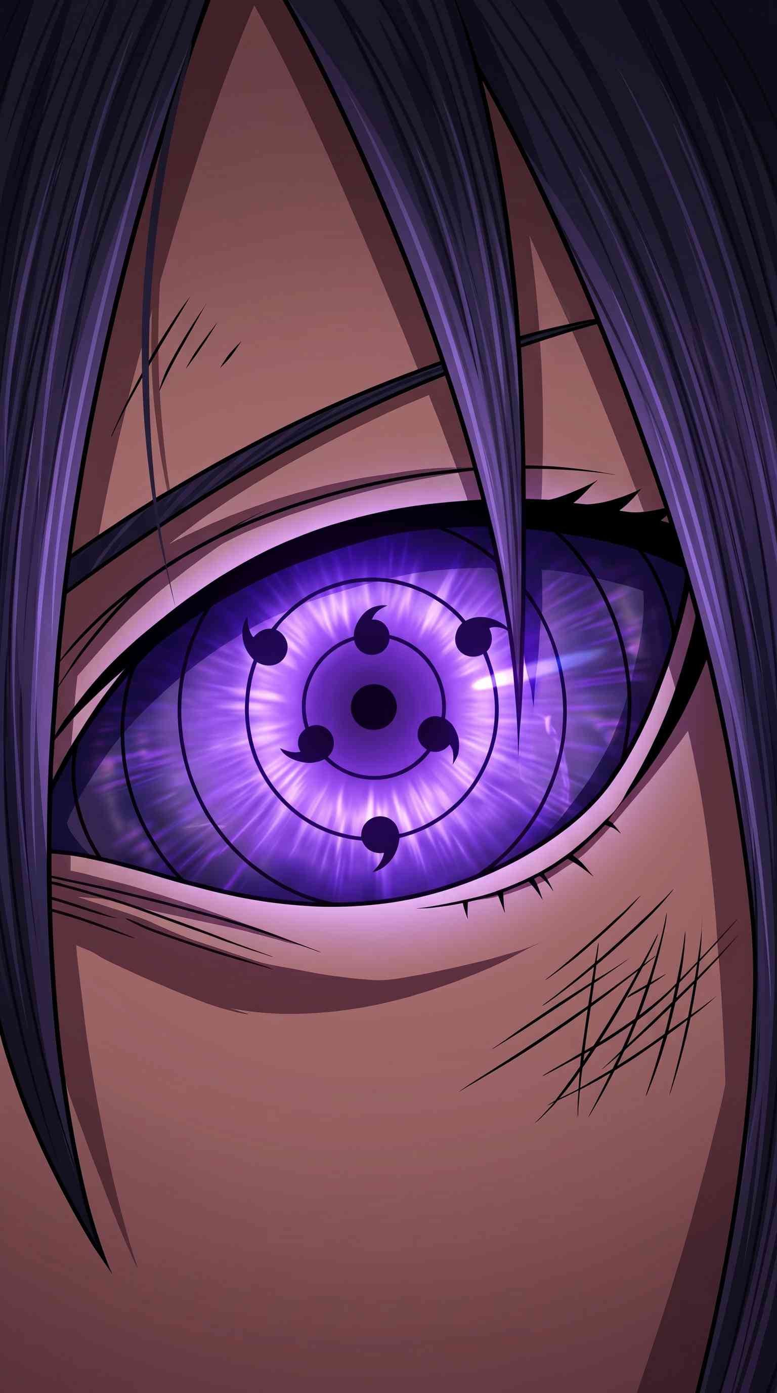 Sasuke Uchiha Rinnegan Eye - 4K Phone Background