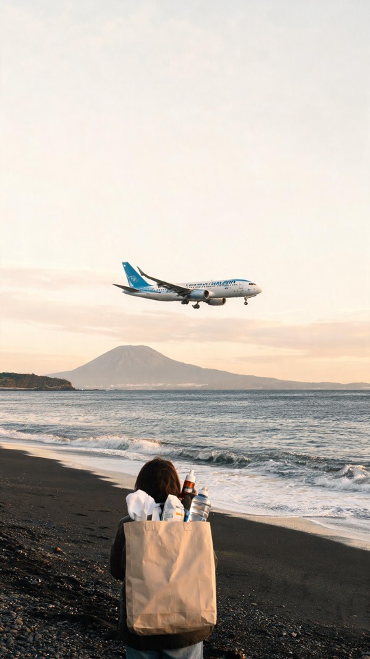 Jeju Air Realistic Airplane Landing - 4K Wallpaper