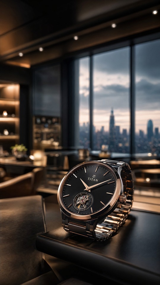 Titan Share Price Growth - Luxury Watch 4K Wallpaper