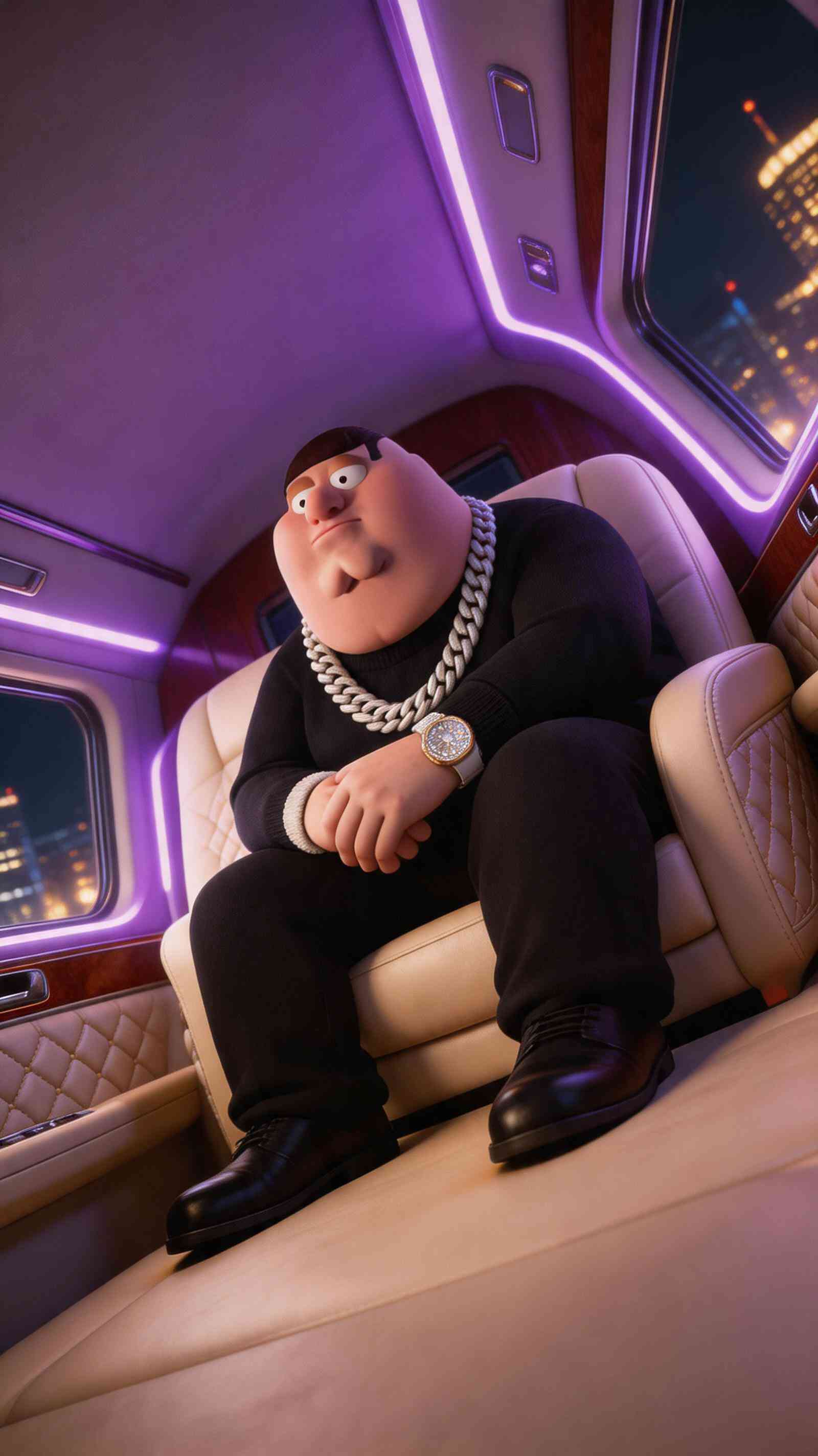 Peter Griffin Gangster Drip - 4K Mobile Wallpaper