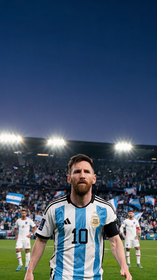 Argentinien vs England - Messi Handy Hintergrund
