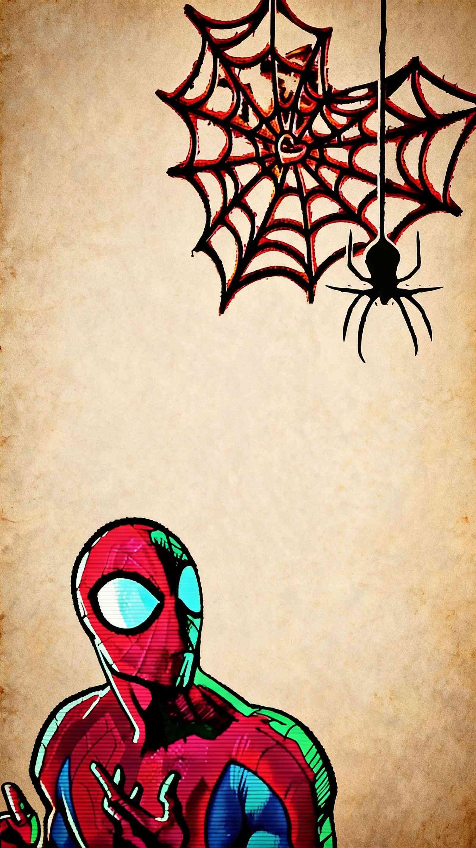 Spider-Man Comic Style 4K Mobile Wallpaper
