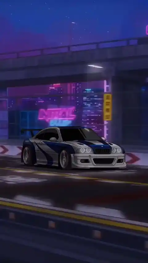 BMW M3 GTR 네온 나이트 드라이브 - 움직이는 배경화면