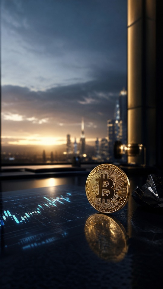 Bitcoin Crypto Trading - 4K Aesthetic Wallpaper
