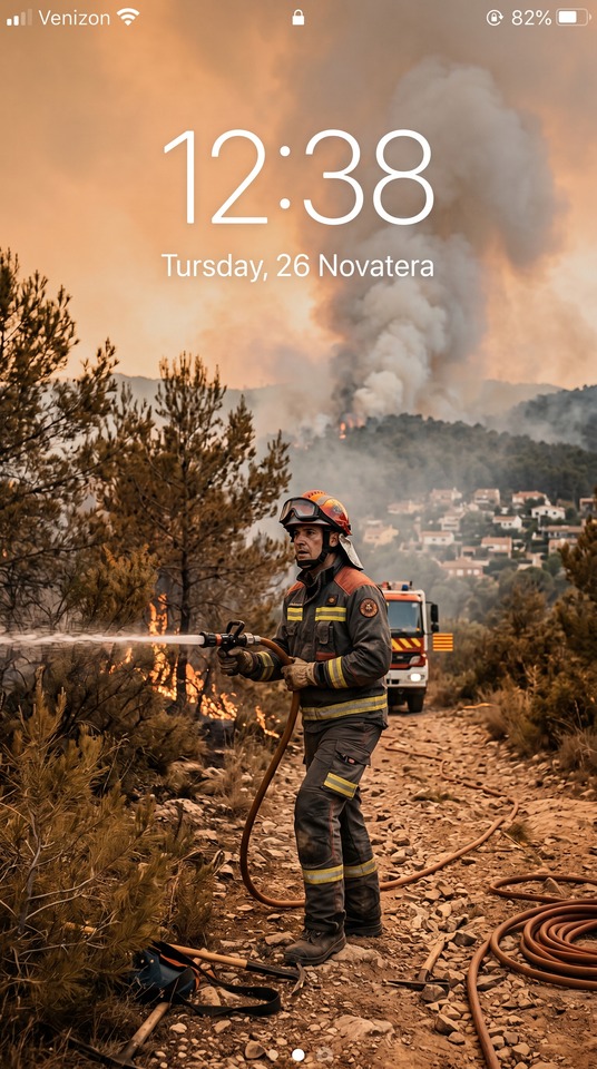Sentmenat Forest Fire Rescue - 4K Phone Background