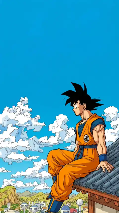 Goku Wolkenblick Anime Live Hintergrund