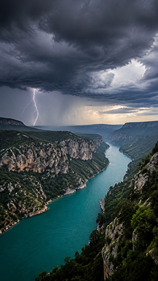 météo demain Paisaje de Tormenta - 4K Fondos