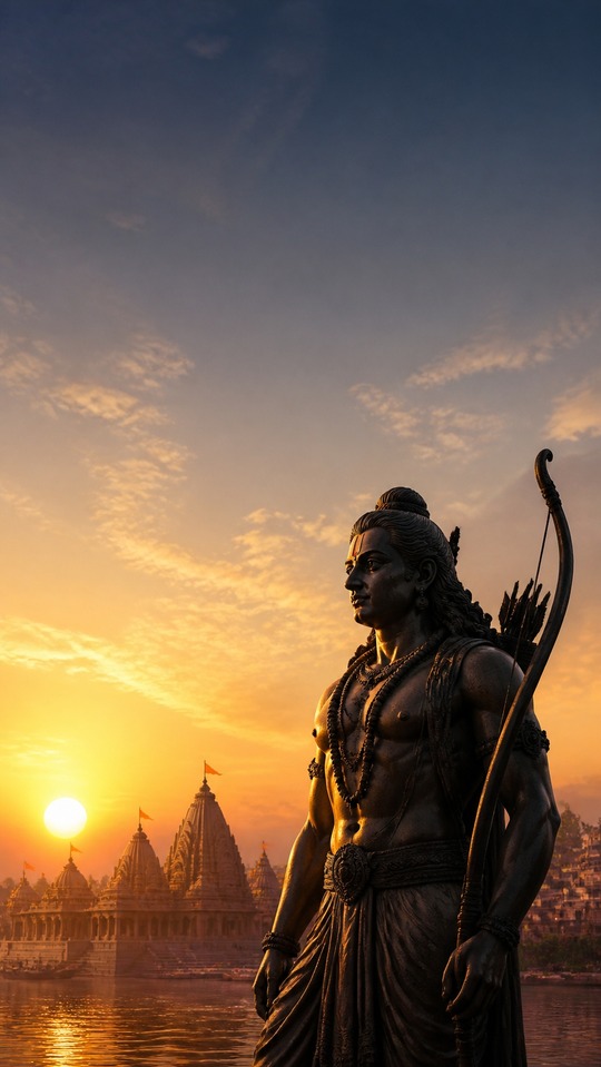 ब तम Lord Rama 4K Handy-Hintergrund