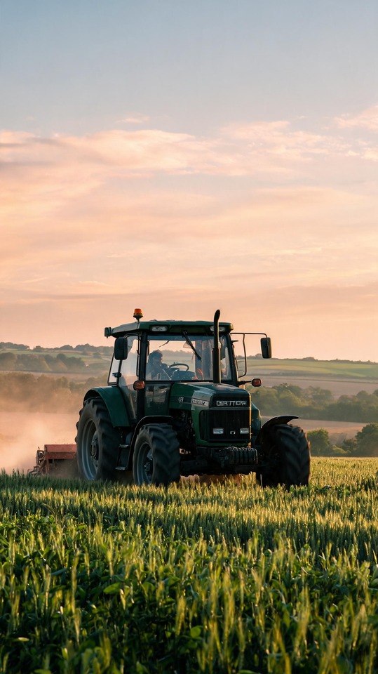 Traktor Zetor Agricultural Scene - 4K Mobile Wallpaper