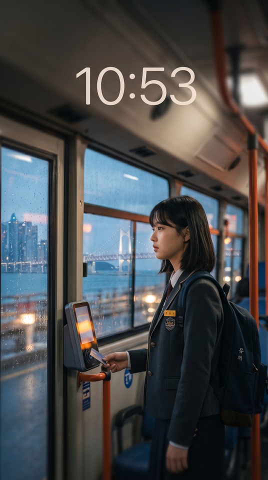 Busan Metropolitan City Cinematic Bus - 4K Lock Screen