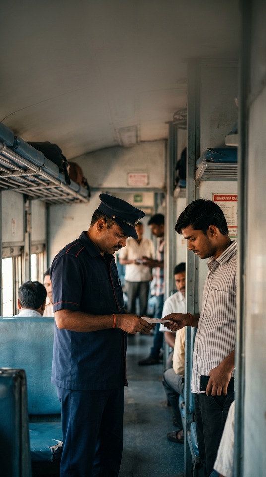 भारतीय रेल Indian Railways Ticket Inspection - 4K Lock Screen