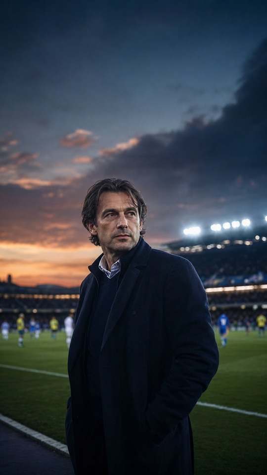 Johan Micoud Cinematic Football Legend - 4K Wallpaper