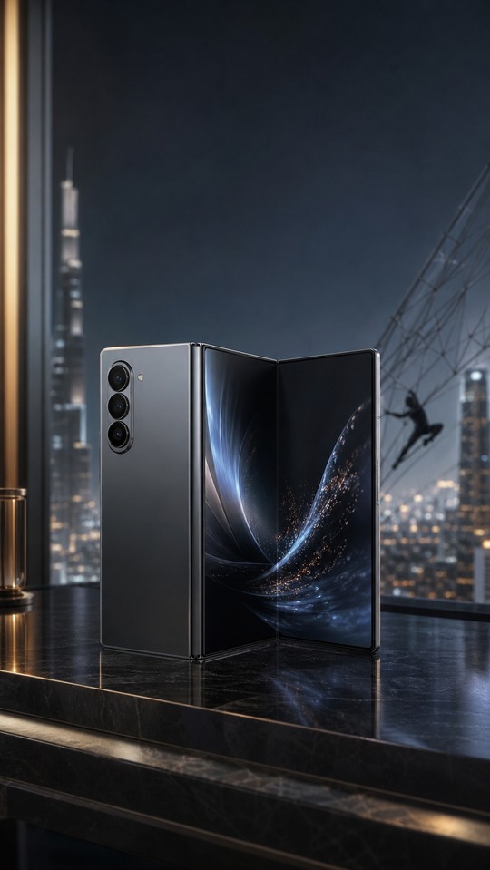 Samsung Galaxy Z Fold 8 Cinematic Realism - 4K Wallpaper