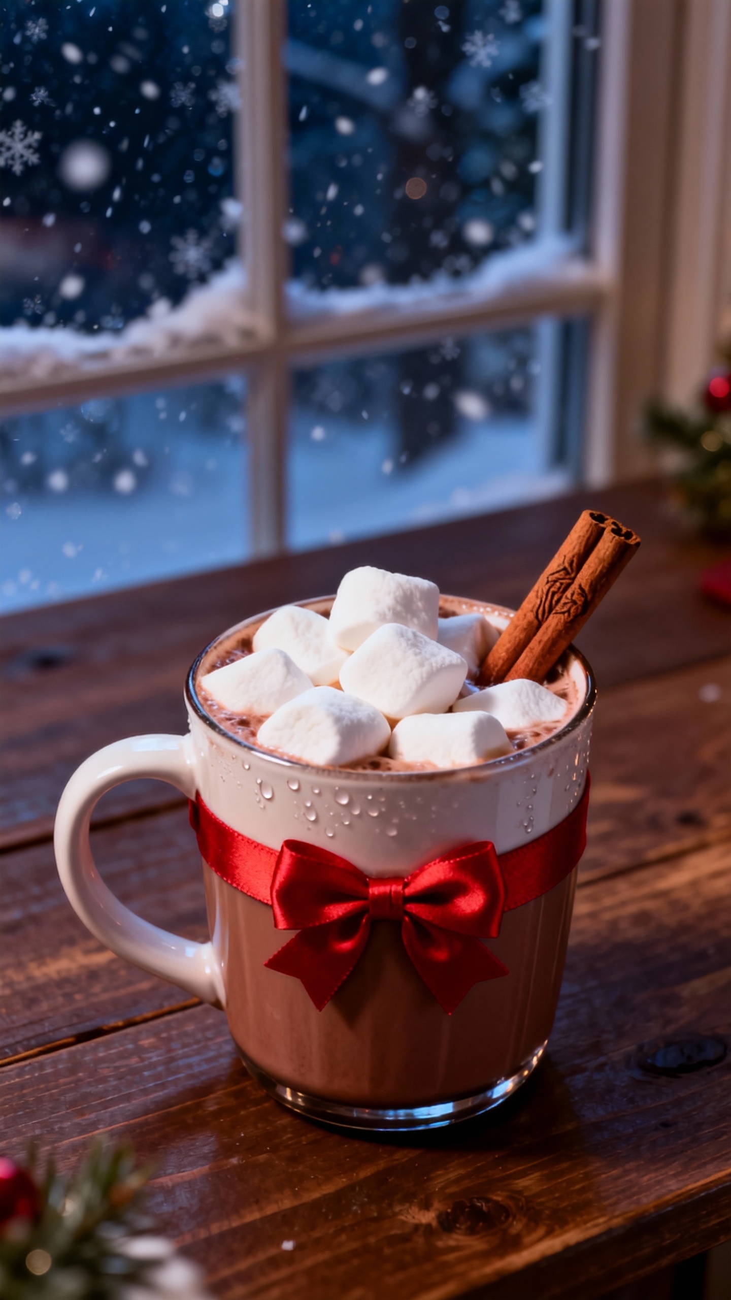 Cozy Hot Chocolate & Marshmallows - 4K Wallpaper