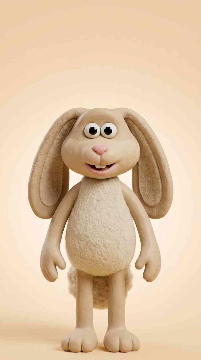 Lapin Wallace et Gromit Claymation - Fond d'écran 4K
