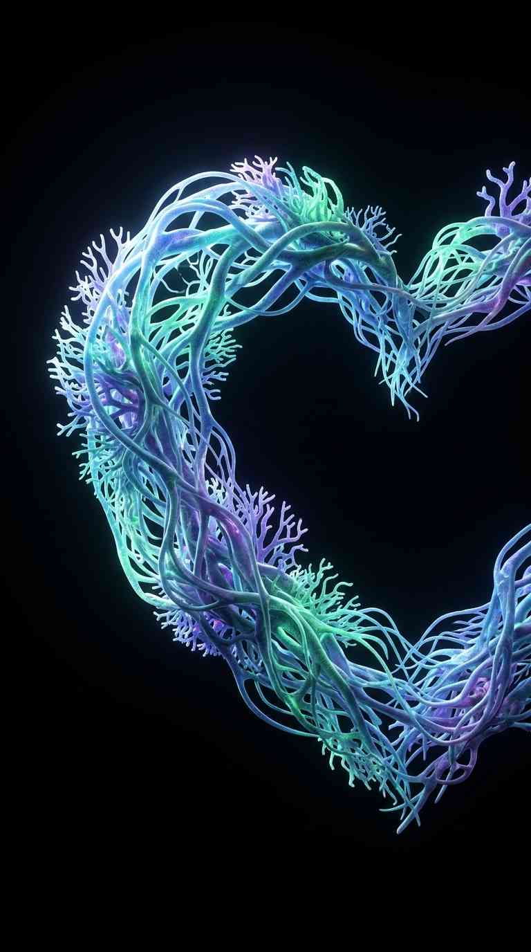 Abstract Neon Heart 3D - 4K Wallpapers & Backgrounds