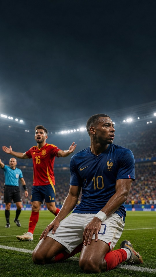 WM aktuell: Mbappé Francia vs España - Fondo 4K