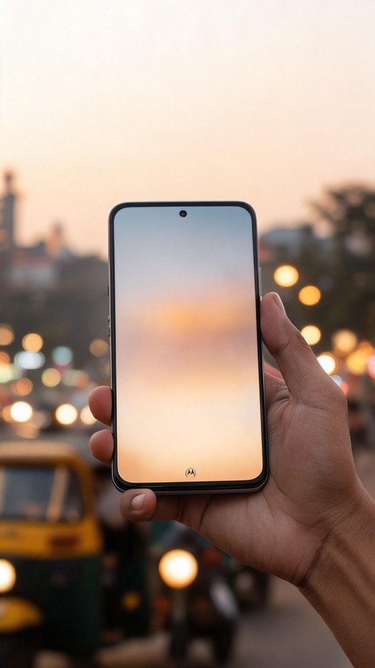 Motorola Edge 70 Max Soleil Couchant - Fond d'écran 4K