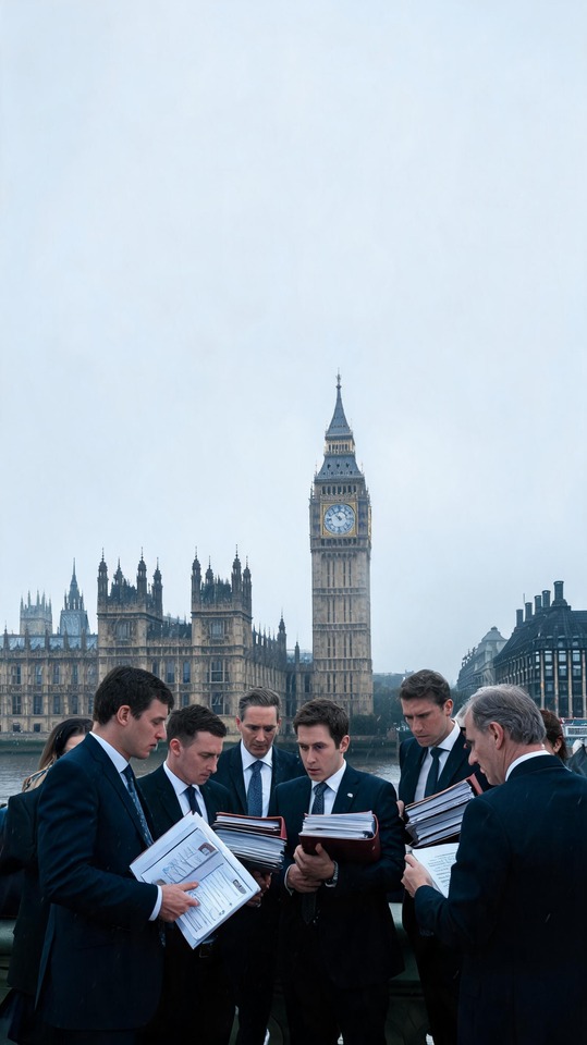 UK Tax and Budget Discussions - 4K Backgrounds