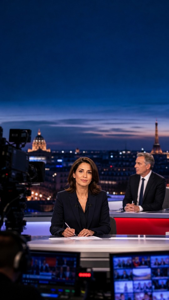 bfmtv Sonia Mabrouk Estudio París - Fondos de Pantalla 4K