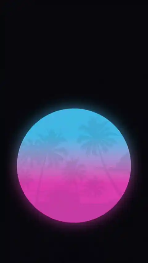 Palmier Retro Synthwave - Arrière-plan Dynamique