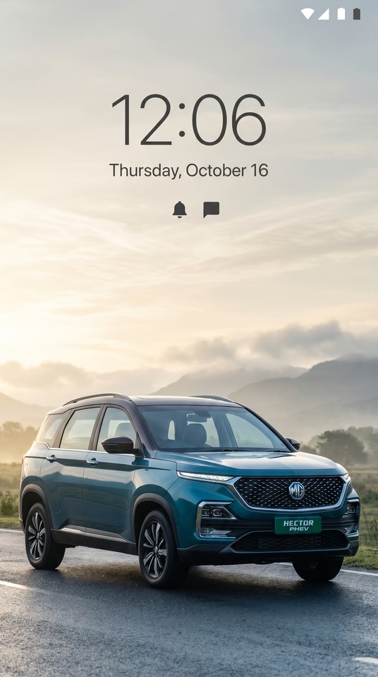 MG Hector Hawk PHEV Cinematic Realism - 4K Phone Wallpaper