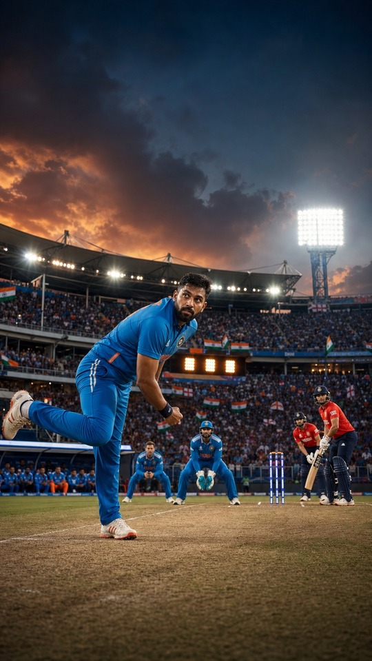 Cricket Indien vs England - 4K Hintergrundbilder