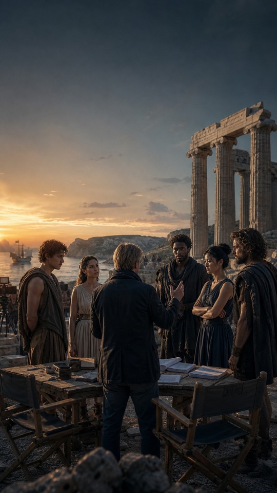 The Odyssey Cast & Crew Ensemble - 4K Wallpapers
