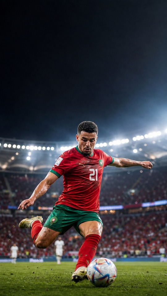 Amdouni Fußball Action - 4K Handy Wallpaper