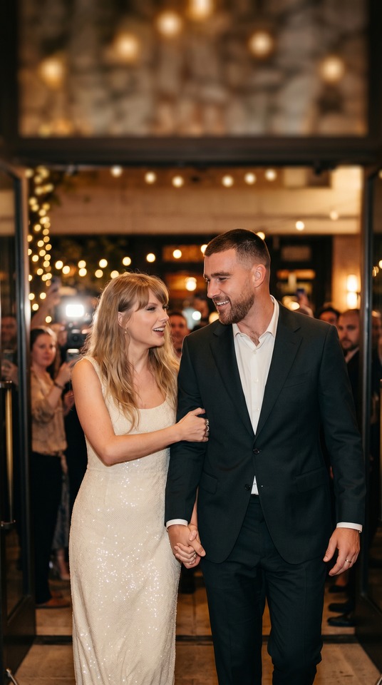 Taylor Swift et Travis Kelce Première Apparition Publique - Fond 4K