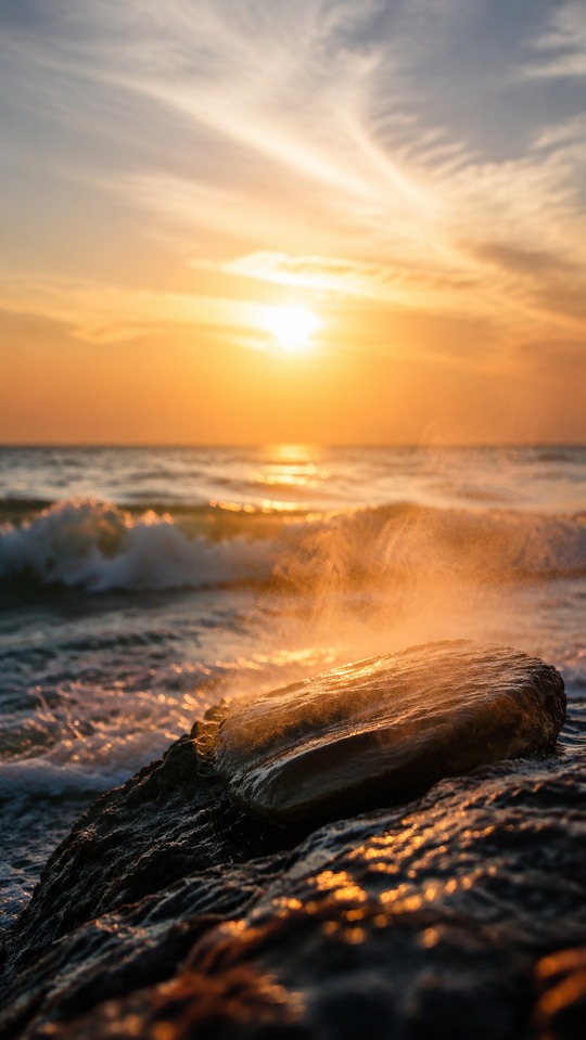 Evaporacion Sunset Beach - 4K Mobile Wallpaper