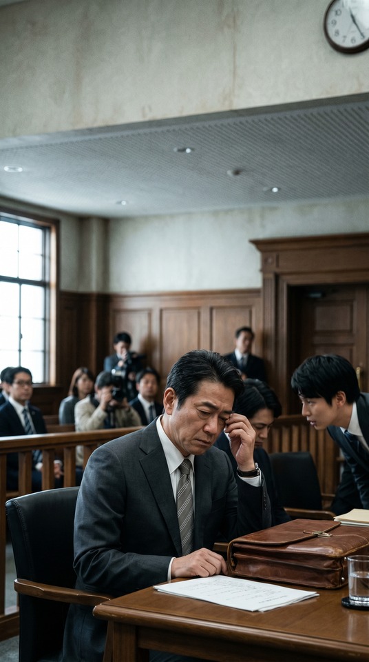 Pressance Corporation Courtroom Drama - 4K Wallpaper