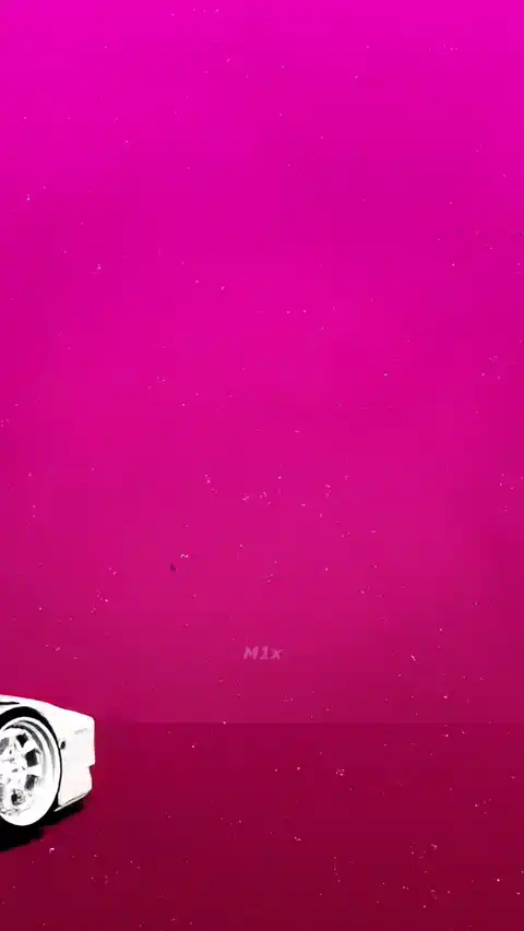 White JDM Sports Car Pink Minimalist - Live Wallpaper