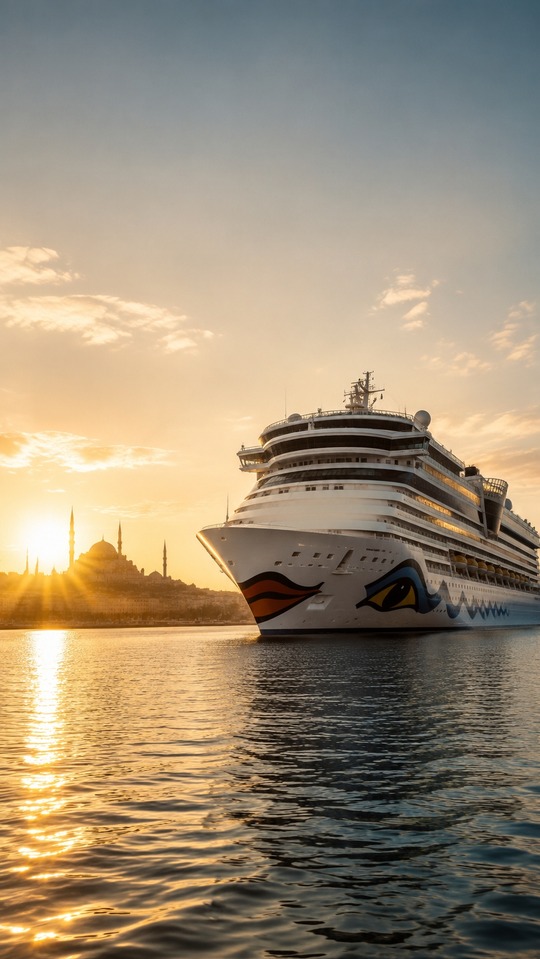 Crucero y Atardecer en Estambul - Fondos HD