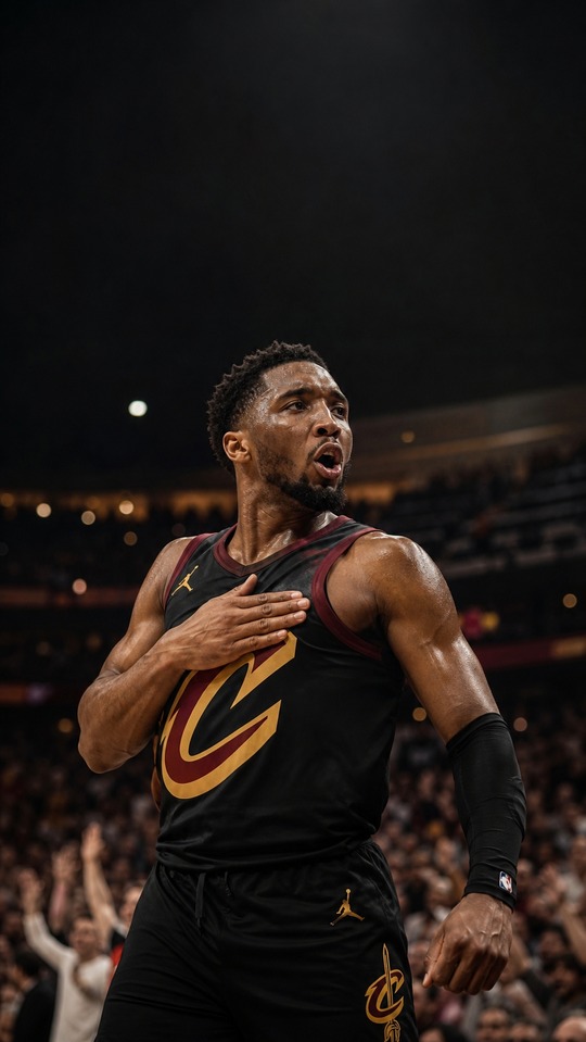 Donovan Mitchell Cavs 4K Mobile Wallpaper