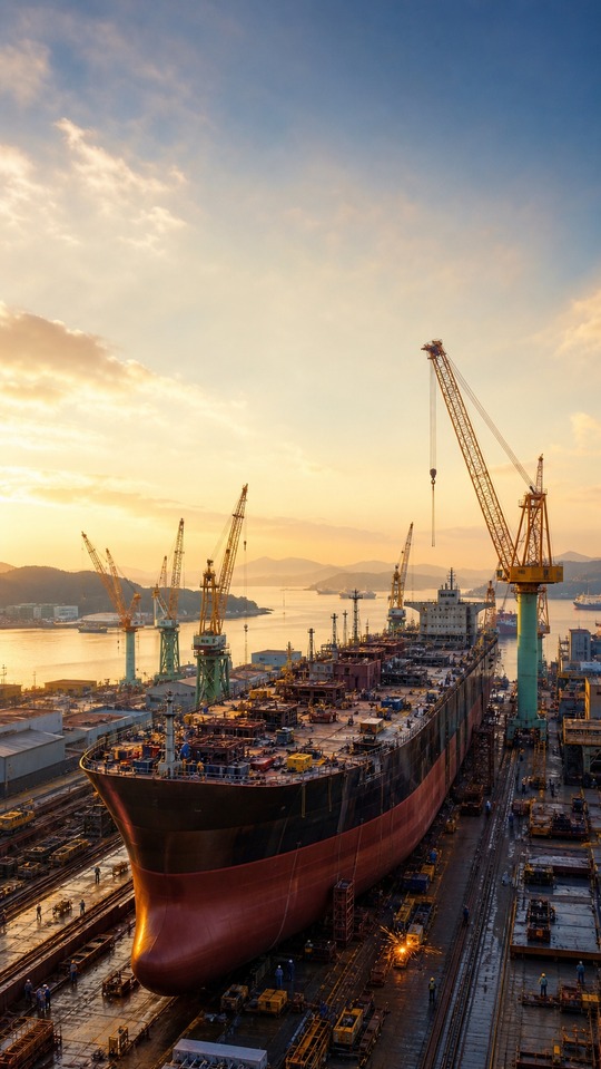 Samsung Heavy Industries Shipbuilding - 4K Wallpaper