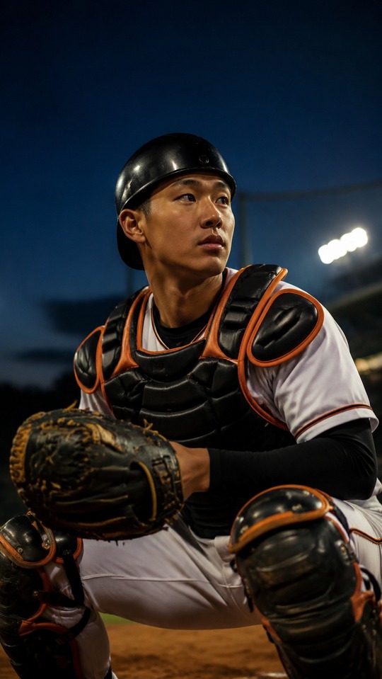 Lee Geon-hui Catcher Yomiuri Giants - 4K Wallpaper