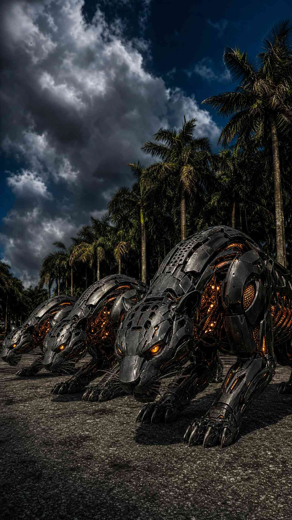 Robotic Panther Mechanical - 4K Wallpapers