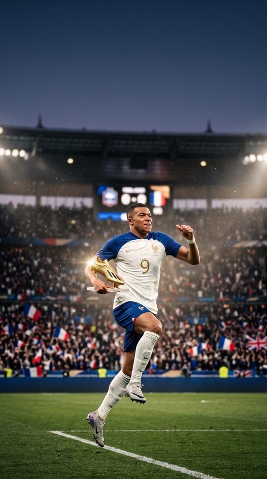 Golden Boot World Cup Mbappé - 4K Wallpaper