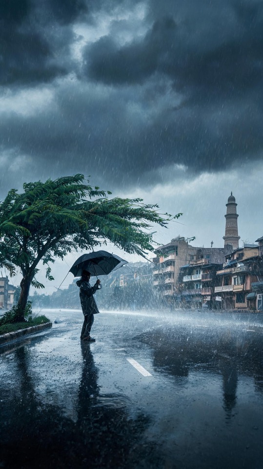 कल क म सम (Kal Ka Mausam) Cinematic Rain - 4K Wallpaper