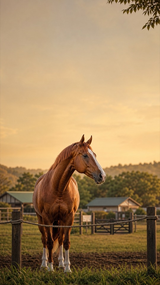 Gold Ship Cheval Réaliste - Fond d'écran 4K