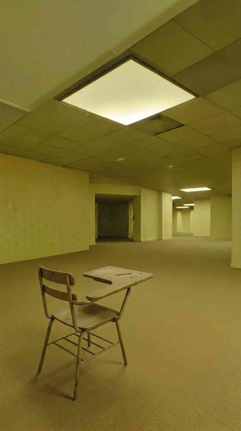 Backrooms Liminal Space - 4K Phone Background